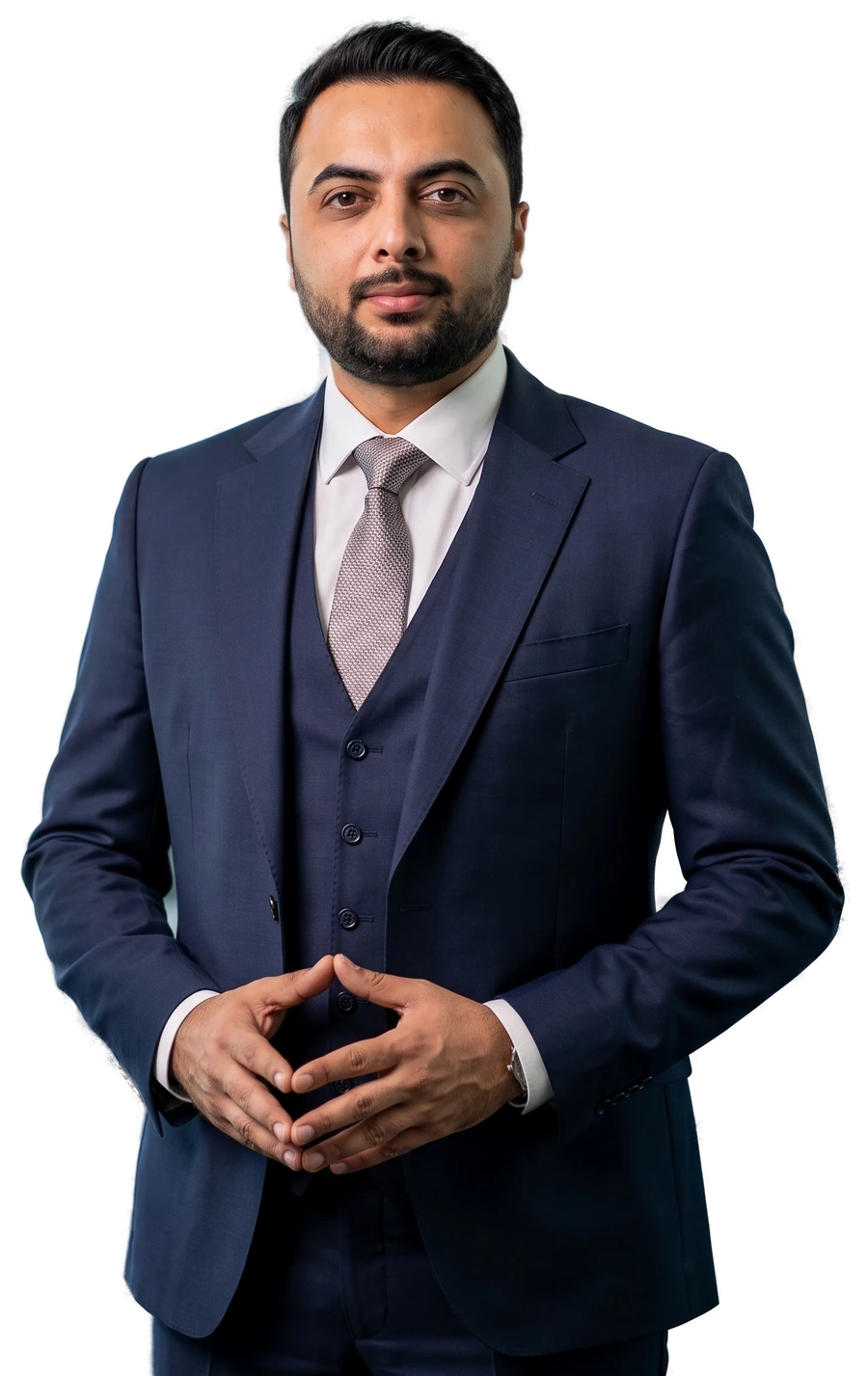 Chaudhry Mansab Ali, founder of The Hacker Studio, portrait in the studio office